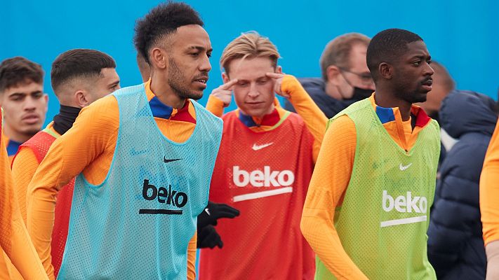Telediario Fin de Semana - Xavi cuenta con Dembélé para el choque contra el Atlético