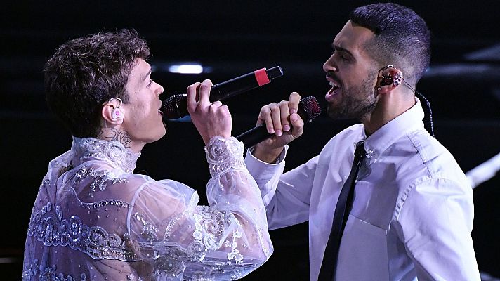 Eurovisión - Festival de San Remo 2022: Mahmood y Blanco cantan "Brividi"