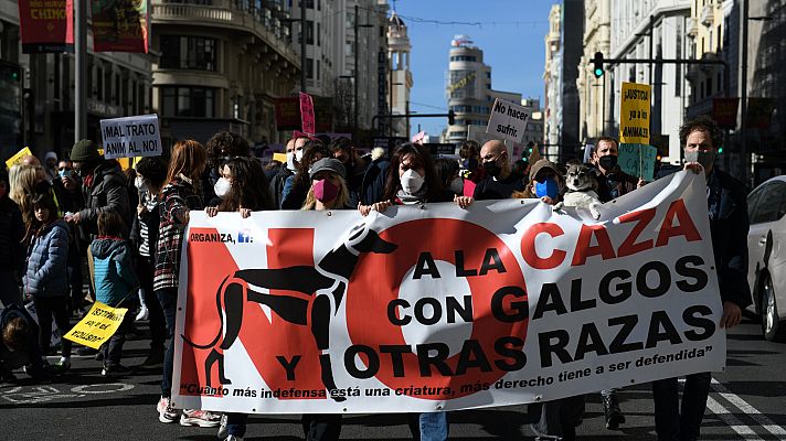 Asociaciones animalistas protestan en contra de la caza