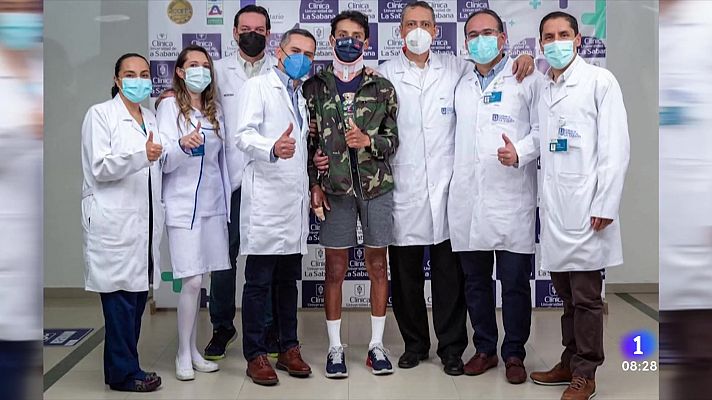 Telediario Matinal - Egan Bernal recibe el alta dos semanas después de su grave accidente