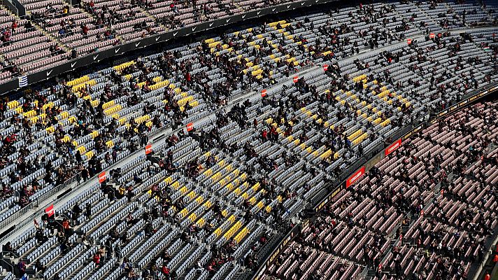 Telediario 1 - El aforo en los estadios aumenta al 85 % en exteriores y al 75 % en interiores