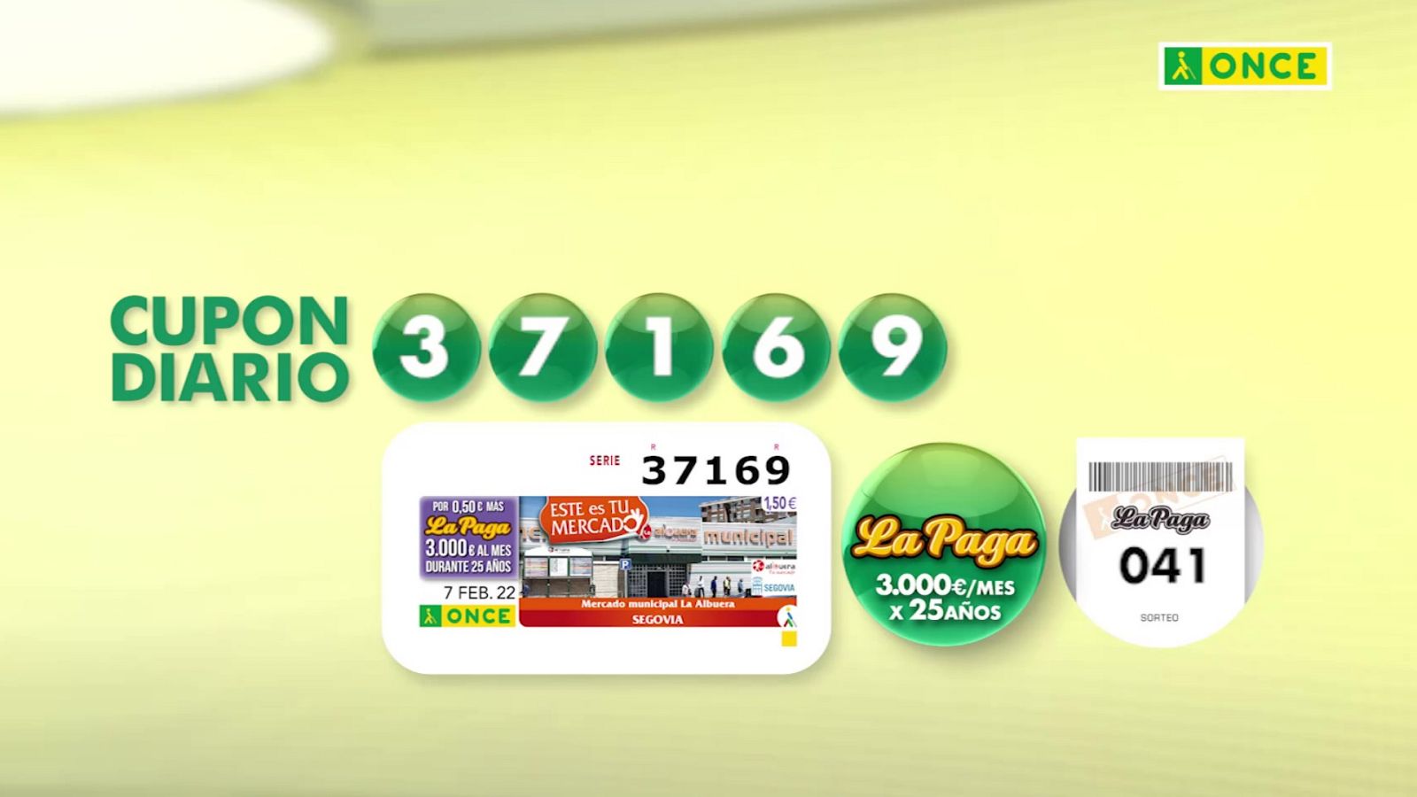 Sorteo ONCE - 07/02/22 - ver ahora