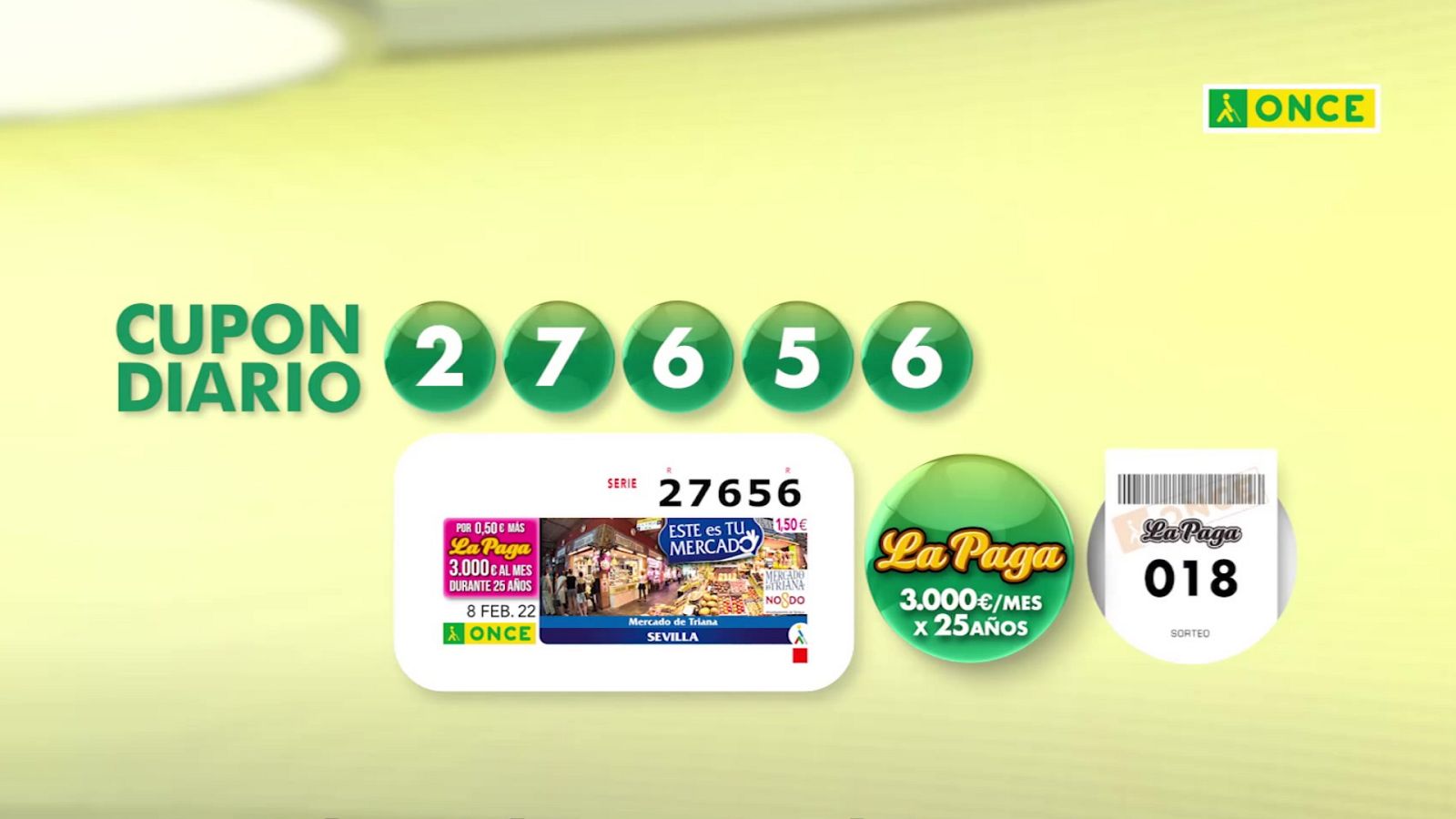 Sorteo ONCE - 08/02/22 - ver ahora