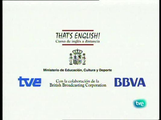 That's English - Módulo 4 - Unidad 6 - Programa 2
