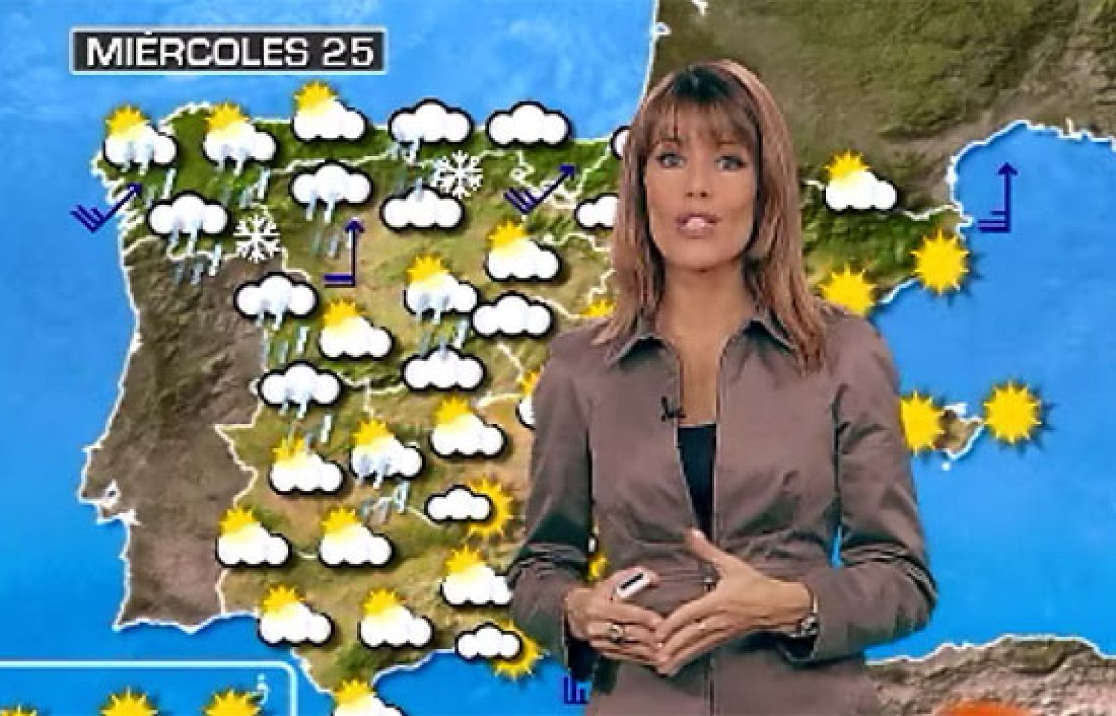 Lluvias en la mitad occidental peninsular.