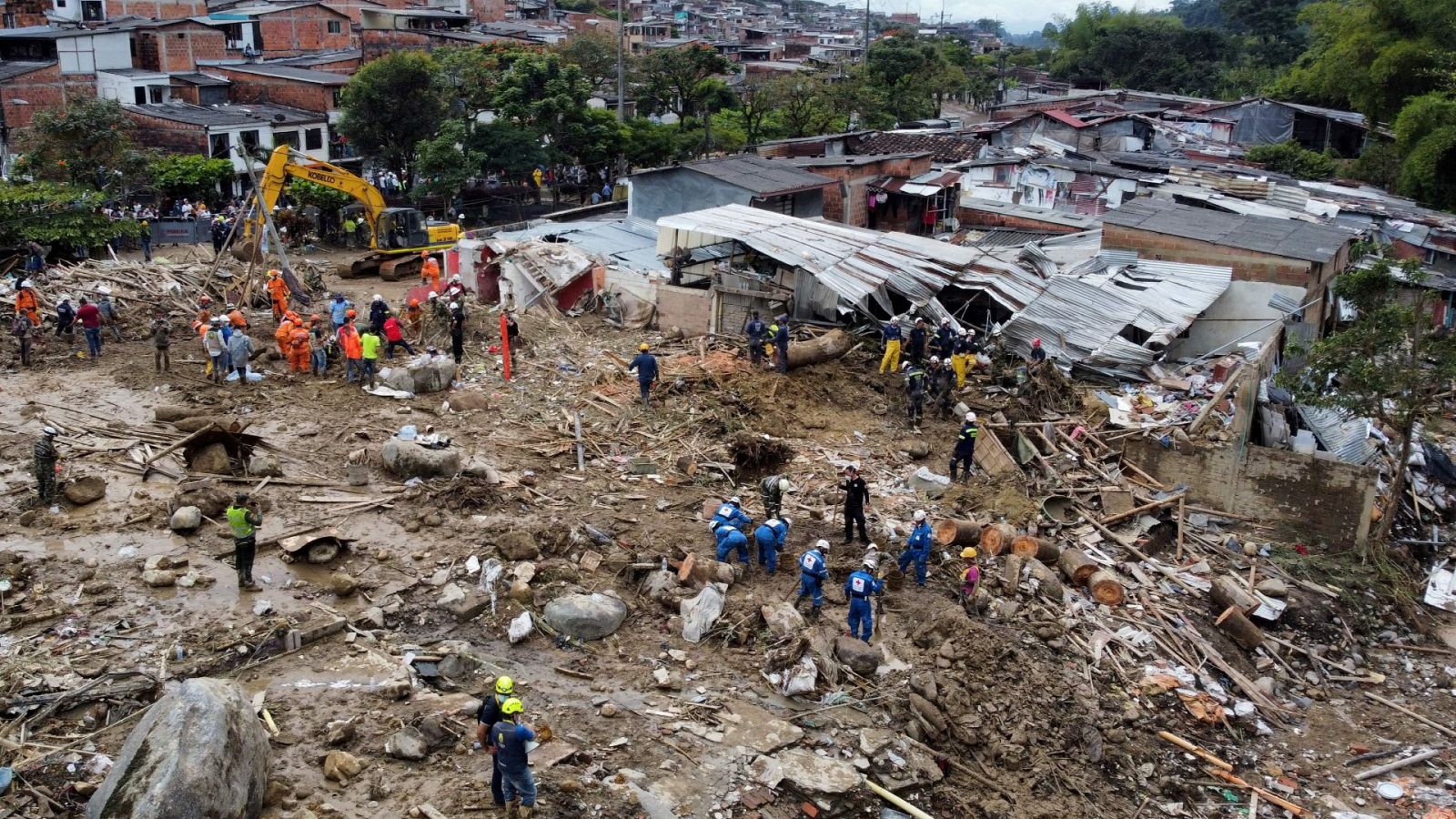 Al menos 11 muertos por un deslizamiento de tierra en Colombia