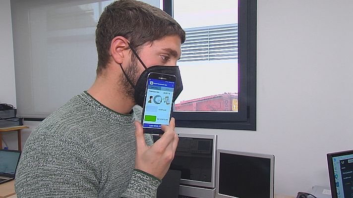 Noticias Andalucía - Mascarilla que alerta del CO2