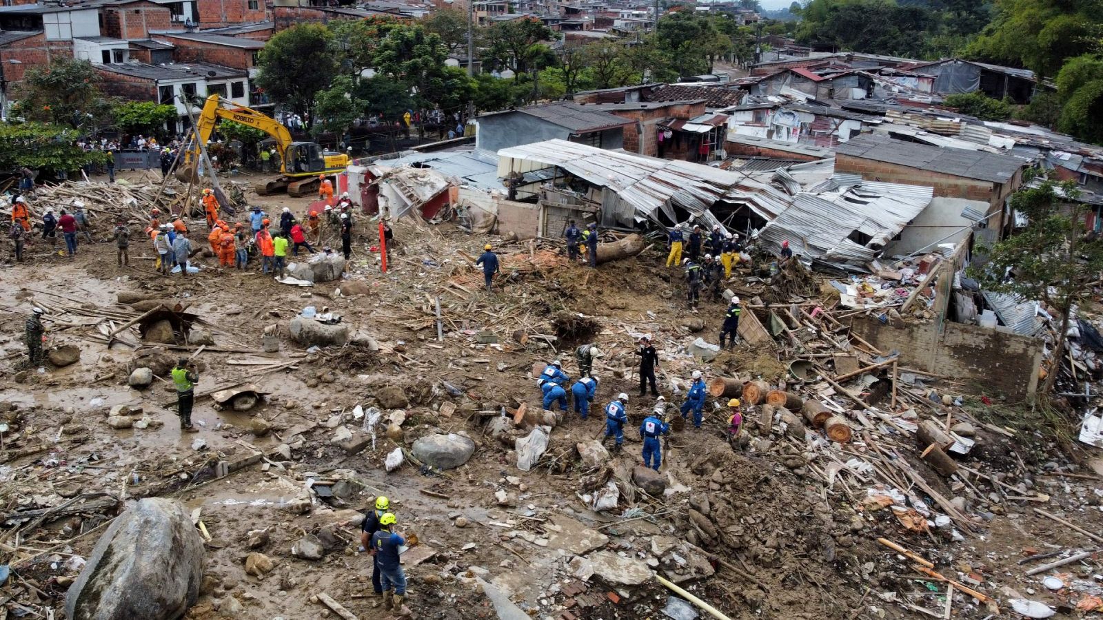 Un deslizamiento de tierra deja 15 muertos en Colombia