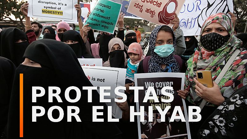 Enfrentamientos en India por la prohibición del hiyab en las aulas