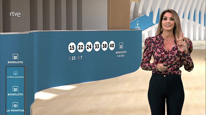 Loterías - Sorteo de la Bonoloto del 09/02/2022