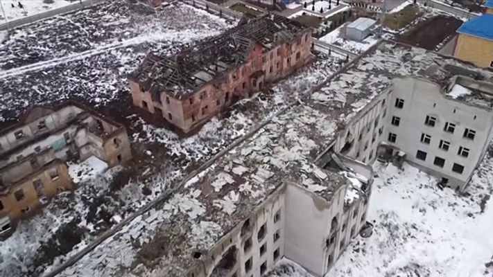 Telediario 1 - La guerra en el Donbás, muy presente en la localidad ucraniana de Semenivka