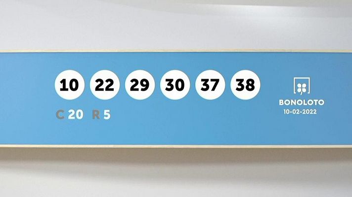 SELAE - Sorteo de la Lotería Bonoloto del 10/02/2022