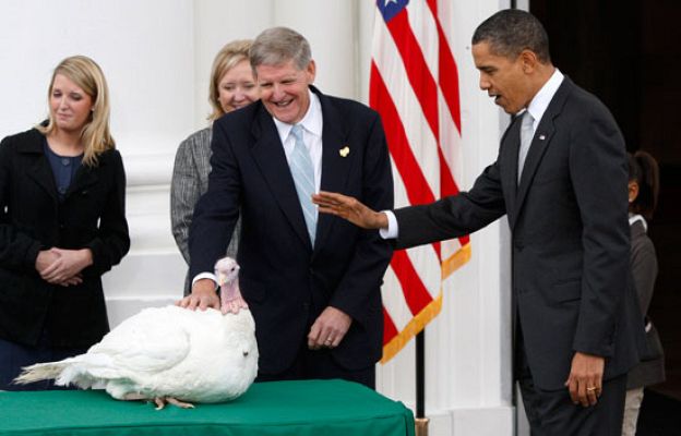  - El pavo Coraje indultado por Obama