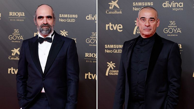 Alfombra roja de los Goya 2022 - Luis Tosar y Eduard Fernández: "Nuestro cine es muy apegado a la realidad"