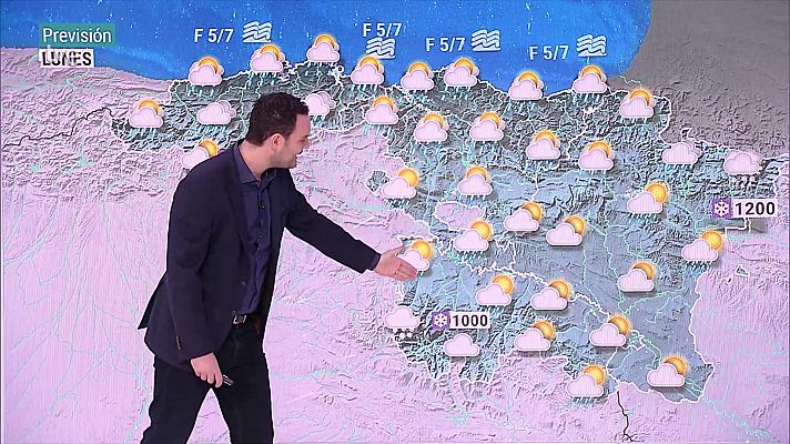 Precipitaciones localmente fuertes y/o persistentes en el oeste de Galicia