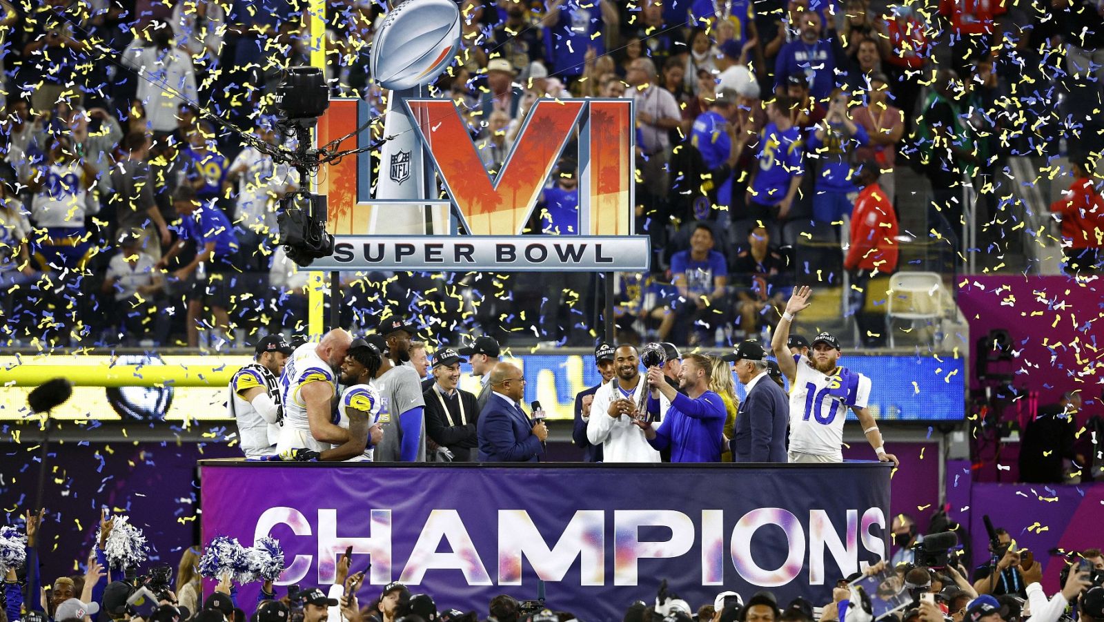 Los Angeles Rams ganan la segunda Super Bowl de su historia