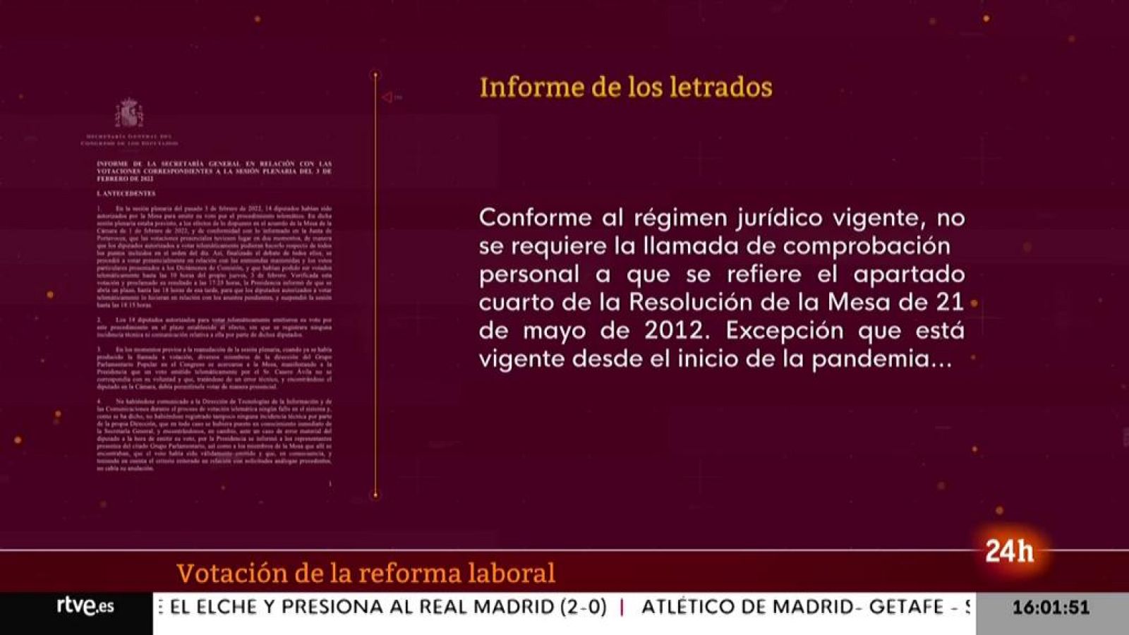 Parlamento - El foco parlamentario - Los letrados sobre la votación de la reforma laboral - 12/02/2022