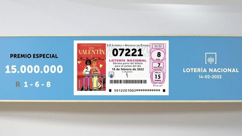 Sorteo de la Lotería Nacional del 14/02/2022 - Ver ahora