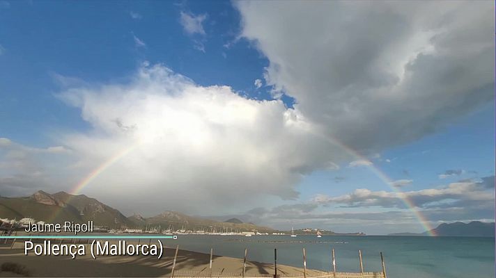 Precipitaciones localmente persistentes en el extremo oriental del Cantábrico y norte de Navarra