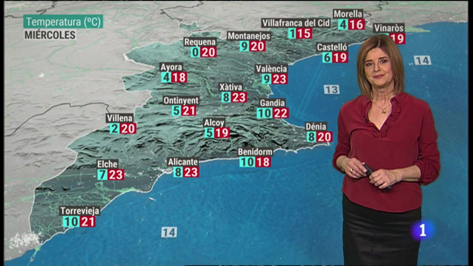 El Tiempo en la Comunitat Valenciana 15/02/22