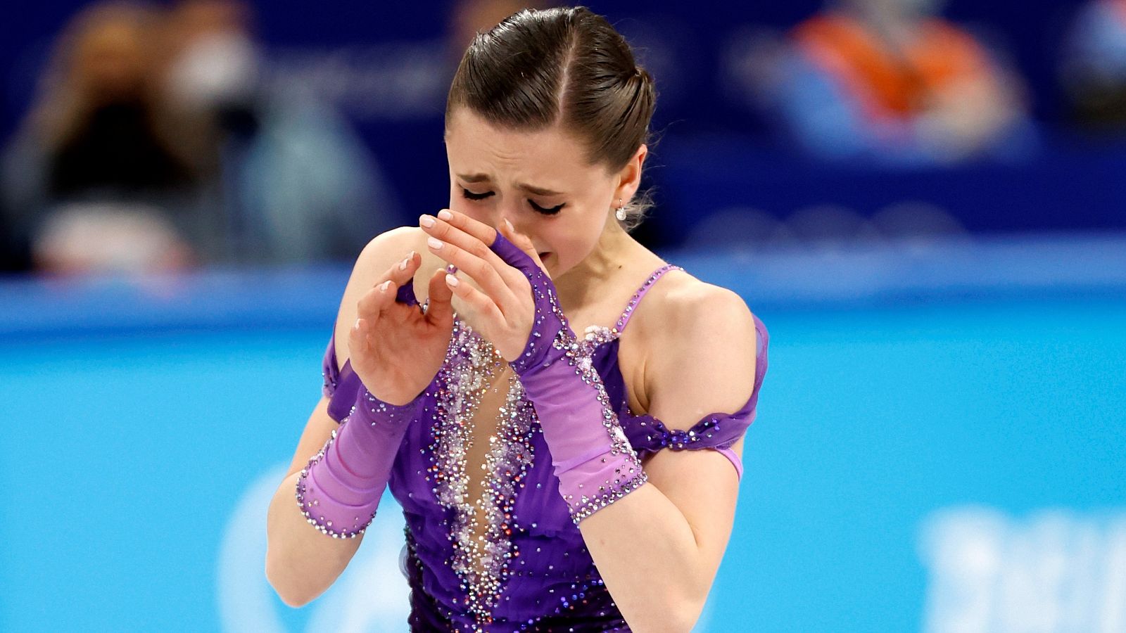 Kamila Valieva, emocionante líder del programa corto de patinaje artístico