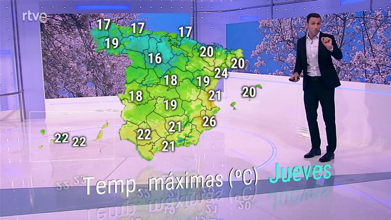 Cielos nubosos o cubiertos en Galicia, Cantábrico oriental y Pirineos con precipitaciones - ver ahora