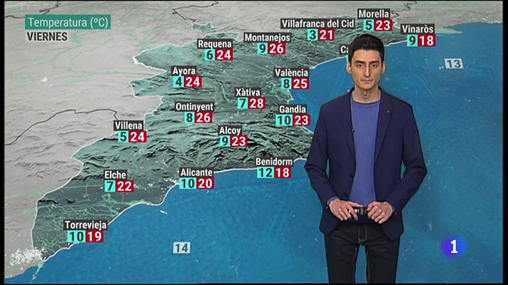 El tiempo en la Comunitat Valenciana - 17/02/22