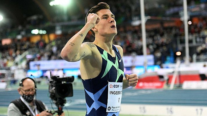 Atletismo - Ingebrigtsen bate el récord en pista cubierta de los 1.500