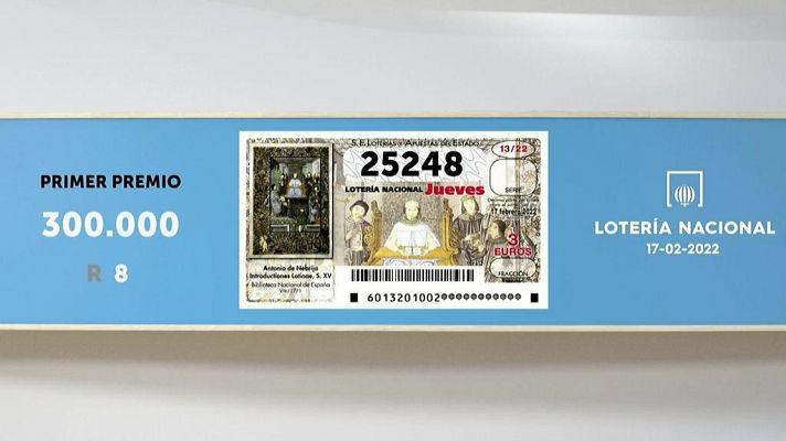 SELAE - Sorteo de la Lotería Nacional del 17/02/2022