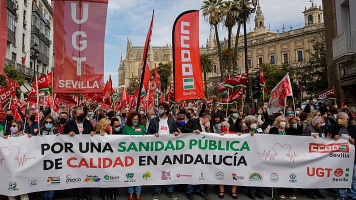 Manifestación en Andalucía por sanidad pública de calidad