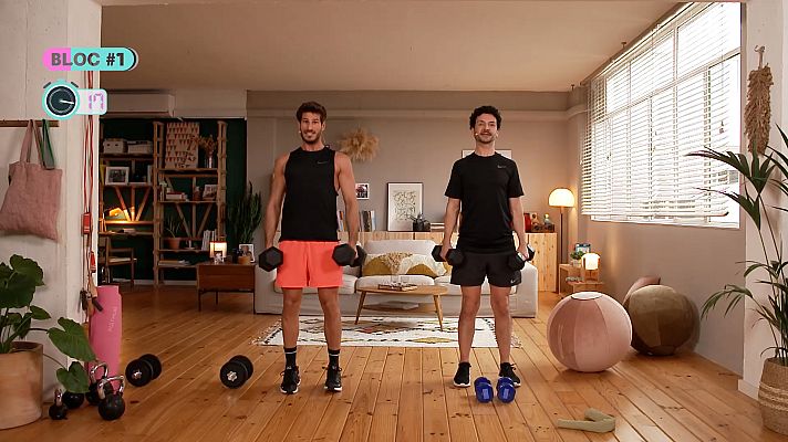 Cesc Escolà i Raül Balam fan rutina de força