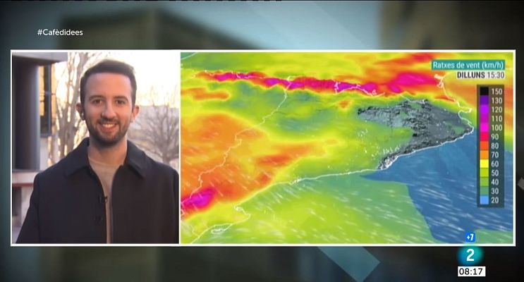 El temps - Dilluns assolellat, ventós i més suau al migdia