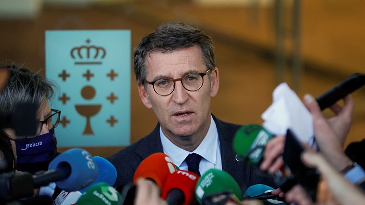 Telediario 2 - Feijóo y Ayuso elevan la presión sobre Casado para buscar una salida a la crisis del PP