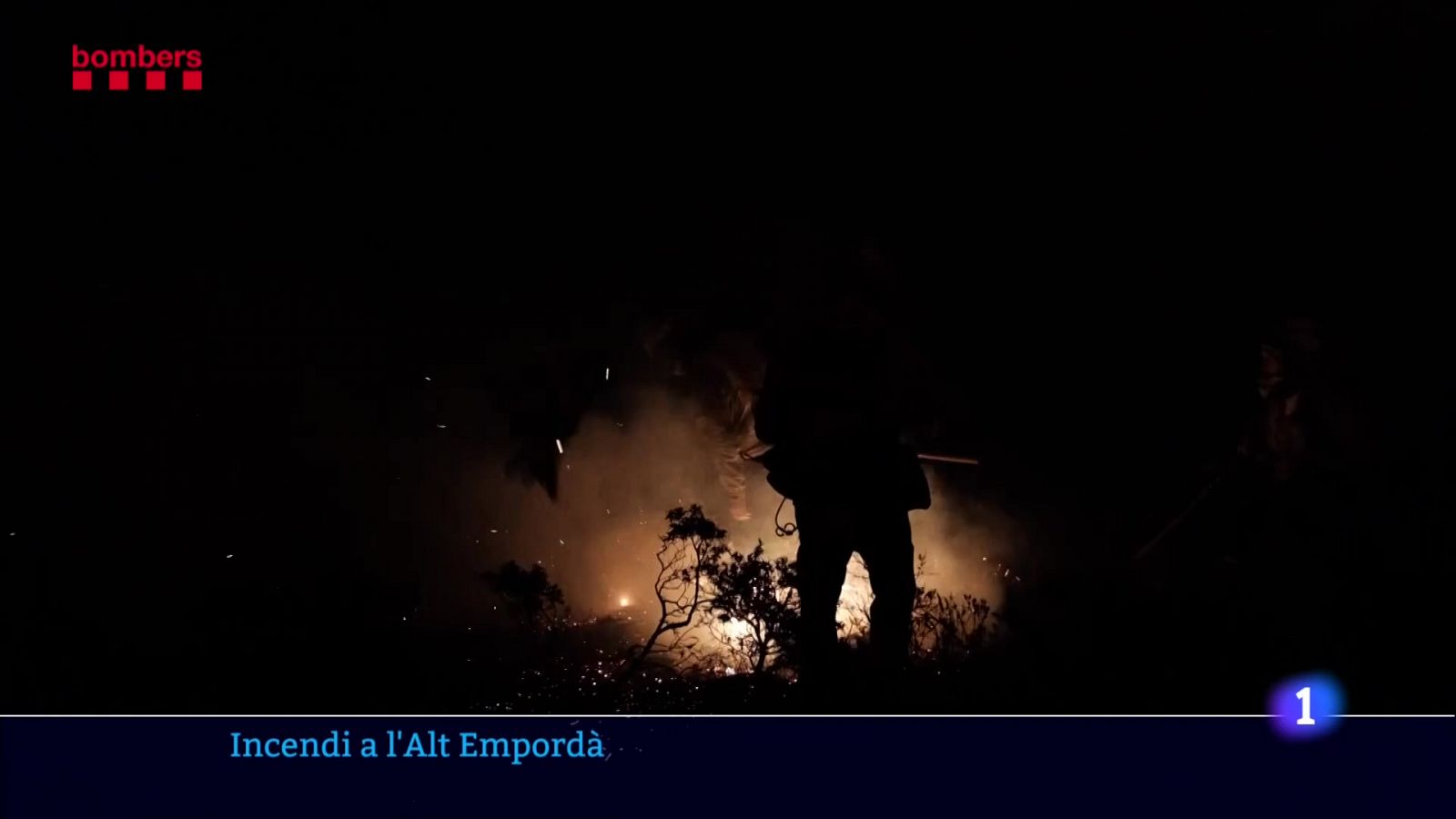 Els Bombers esperen estabilitzar l'incendi