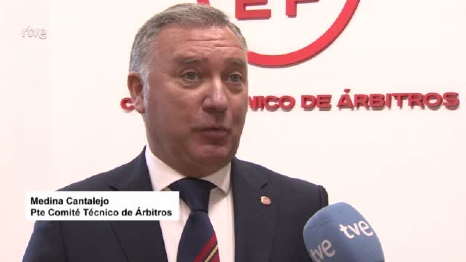 Medina Cantalejo repasa la labor arbitral en RTVE - Fútbol | Ver