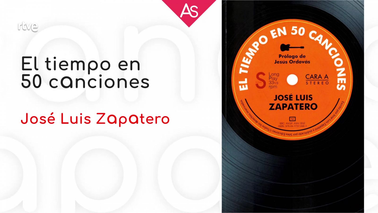 Reseñamos 'El tiempo en cincuenta canciones' (2019), de José Luis Zapatero