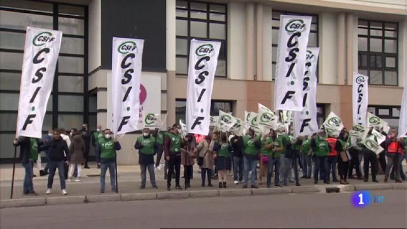 Manifestación de CSIF contra el nuevo contrato de ambulancias - 23/02/2022