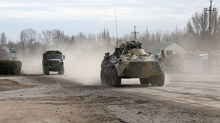 Telediario 1 - Rusia ataca Ucrania con bombardeos y ataques terrestres