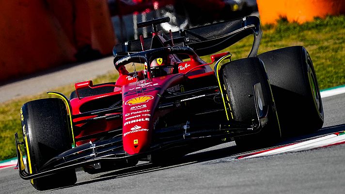 Telediario 1 - Sainz confirma las buenas prestaciones de su nuevo Ferrari