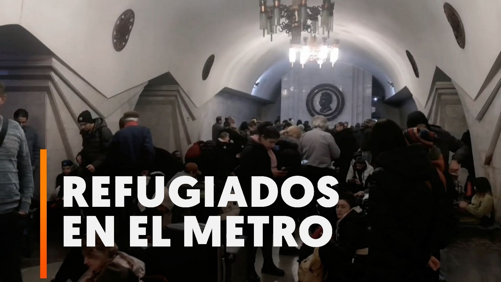 El metro de Járkov se convierte en un refugio para los civiles