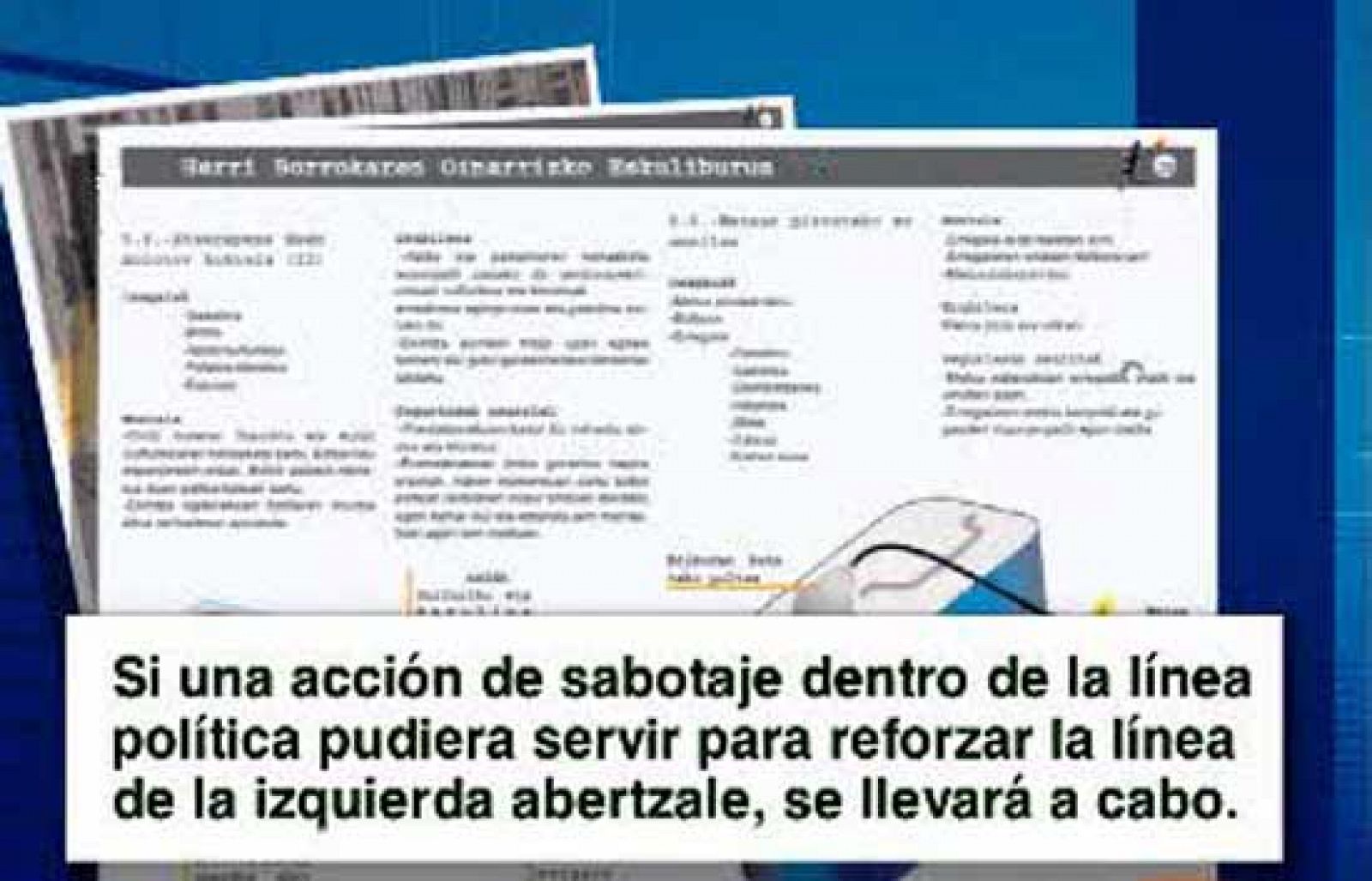 Entre los documentos intervenidos en la última operación contra Segi hay un manual de 22 páginas en el que la organización juvenil orienta cómo actuar en la violencia callejera y qué tipos de actos terroristas deben desarrollar en cada momento.