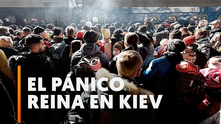 Modo Digital - La población trata de huir de Kiev ante la invasión rusa