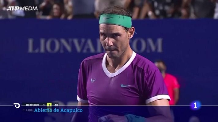 Telediario Fin de Semana - Nadal, a un paso del título en Acapulco tras ganar a Medvede