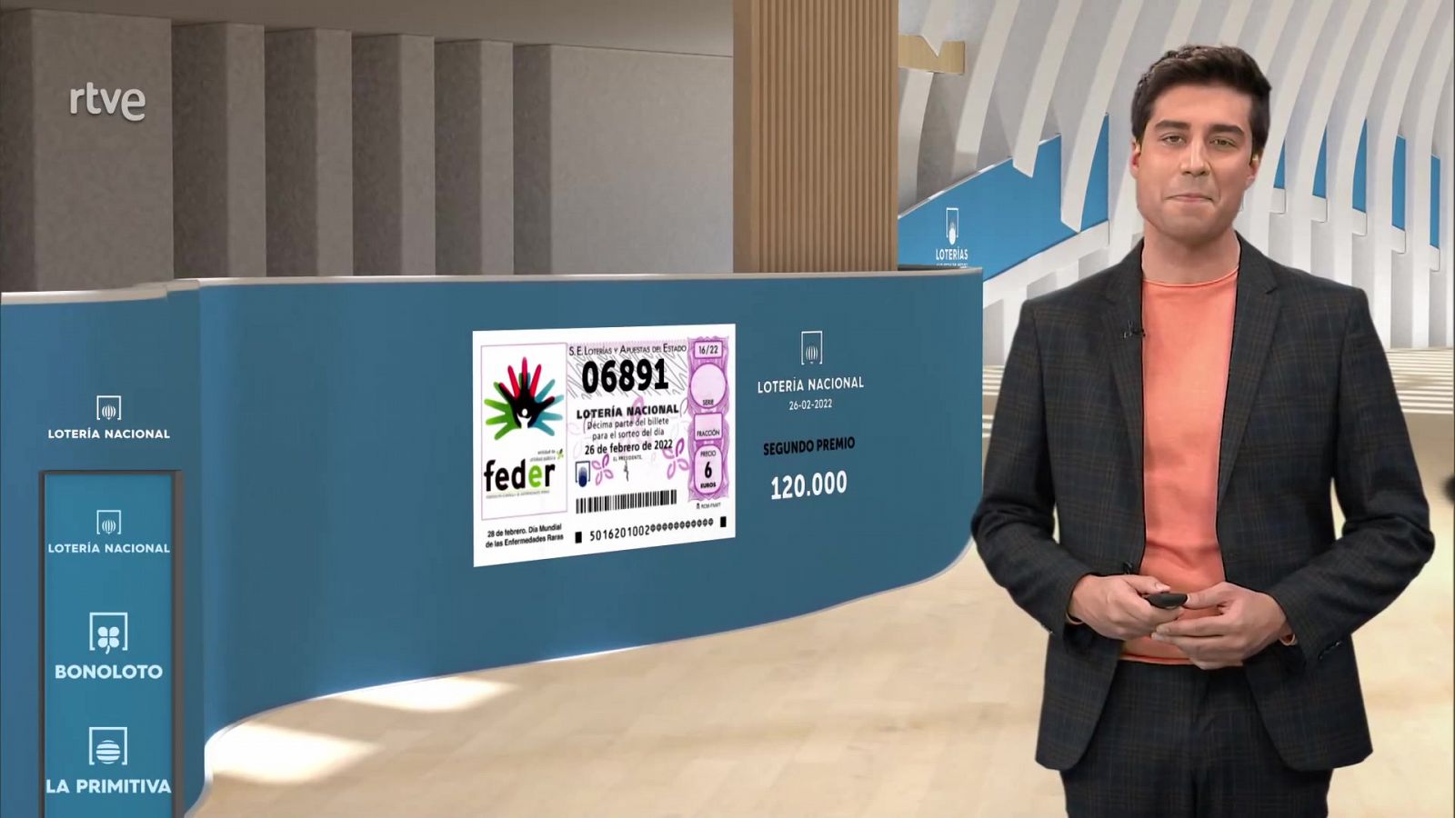 Sorteo de la Lotería Nacional del 26/02/2022 - ver ahora