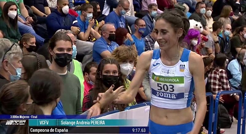 Solange Andrea Pereira, campeona de España de 3.000m