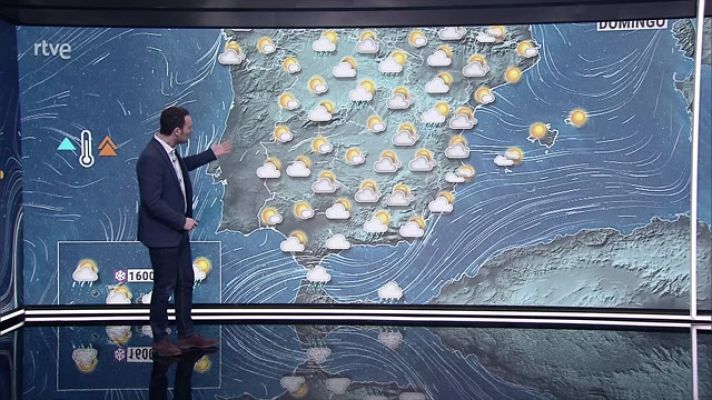 Precipitaciones que pueden ser localmente persistentes en el norte de las Canarias montañosas