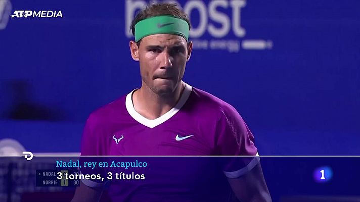 Telediario Fin de Semana - Nadal alarga su racha en Acapulco y suma su 91º título