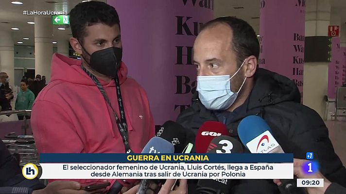  - El seleccionador del equipo femenino ucraniano Lluís Cortés ya está en España