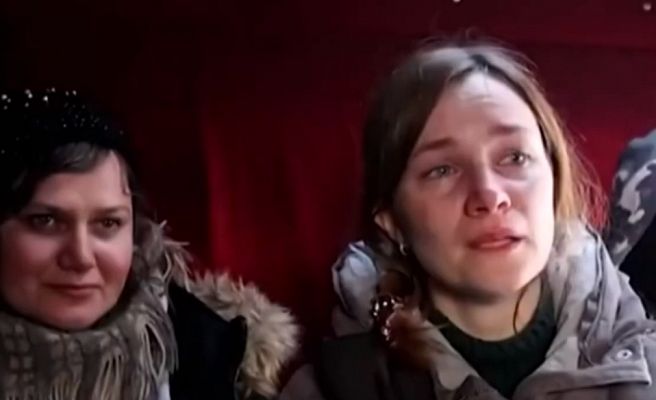 Telediario 1 - Una joven maestra de Kiev se une a las milicias para luchar