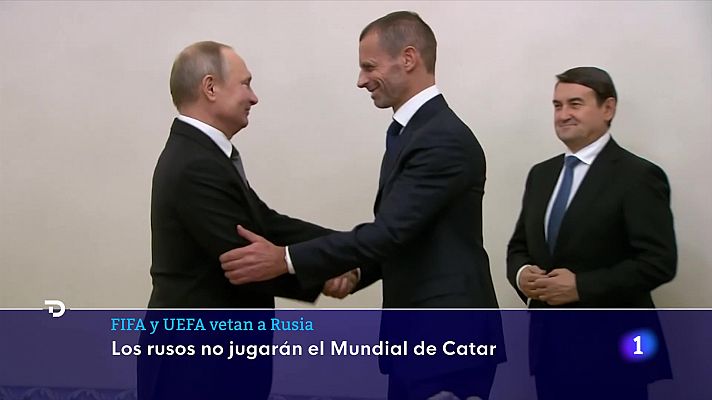 La FIFA y la UEFA excluyen a los equipos rusos